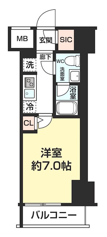 ＧＥＮＯＶＩＡ金町 0903号室 間取り