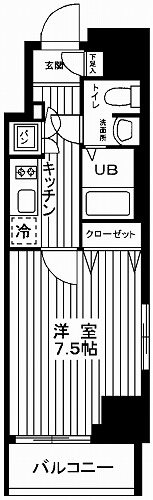 ヴェルト川崎イースト 0902号室 間取り