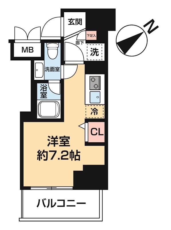 AZEST横濱吉野町 0902号室 間取り