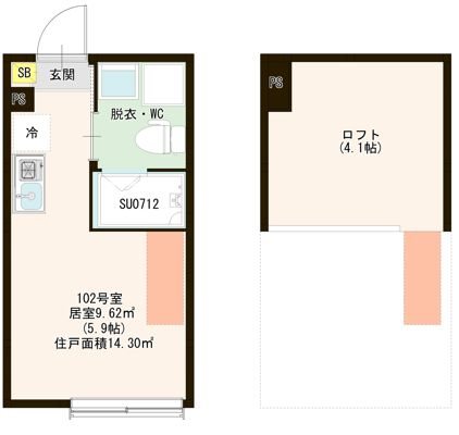 ハーモニーテラス西小岩Ⅶ 間取り図