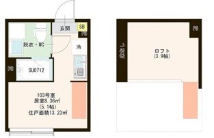 ハーモニーテラス西小岩Ⅶ 0103号室 間取り
