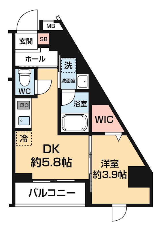 ＡＺＥＳＴ王子神谷 0601号室 間取り