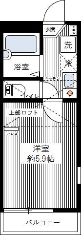 ル・フュテュール 0201号室 間取り