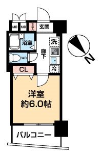 ヴェルステージ神田 0704号室 間取り