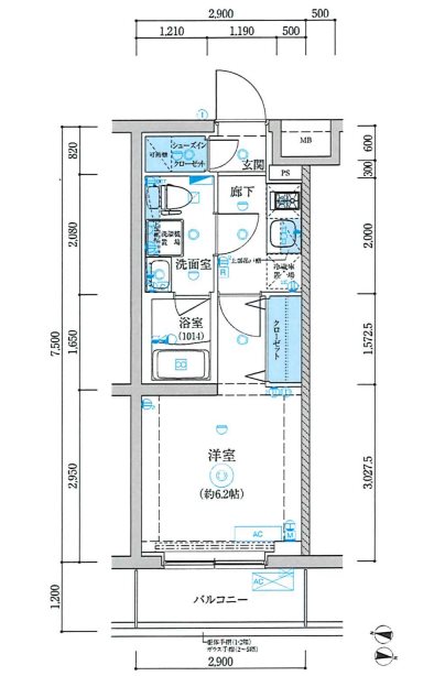 ベルシード新小岩ＡＺ 0304号室 間取り