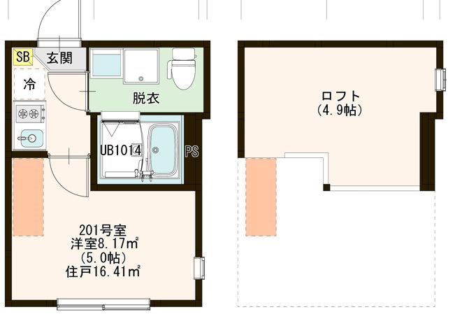 ハーモニーテラス関町北Ⅲ 0201号室 間取り