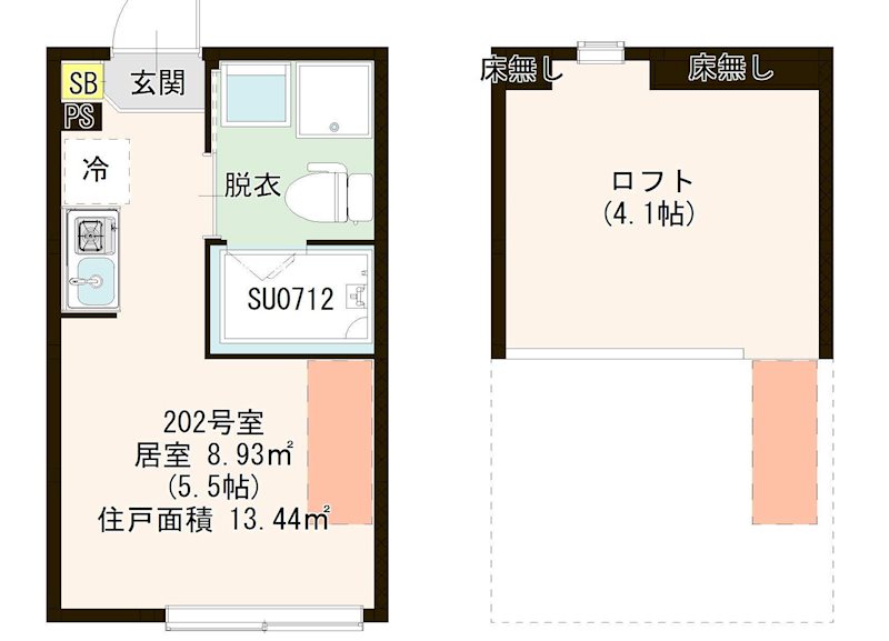 ハーモニーテラス蓮根Ⅳ 0202号室 間取り