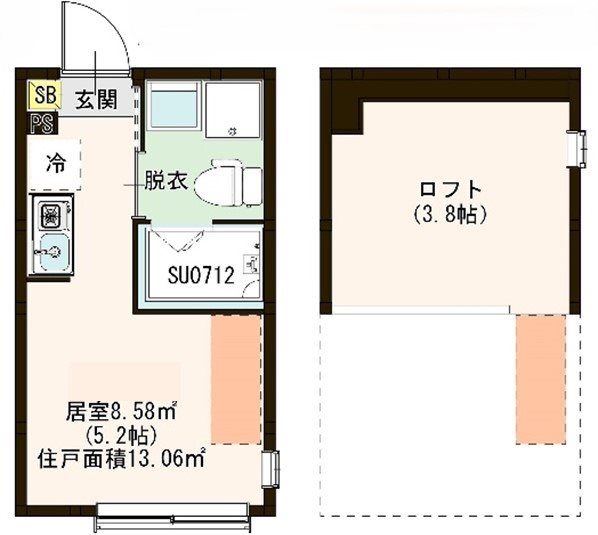 ＭＩ ＣＡＳＡ 平和台 0202号室 間取り