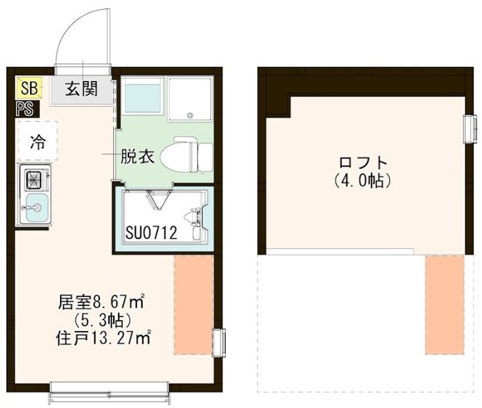 ハーモニーテラス関町北Ⅲ 0206号室 間取り
