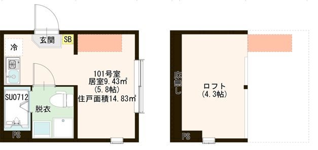 ハーモニーテラス北小岩ⅩⅩ 0101号室 間取り