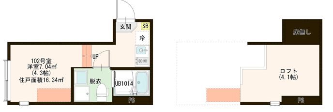 ハーモニーテラス北小岩ⅩⅩ 0102号室 間取り