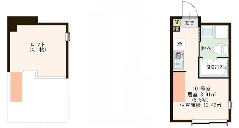 Ｍｏｄｅｒｎ Ｃｈａｒｍ 0101号室 間取り