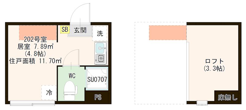 ハーモニーテラス千住河原町Ⅲ 間取り図