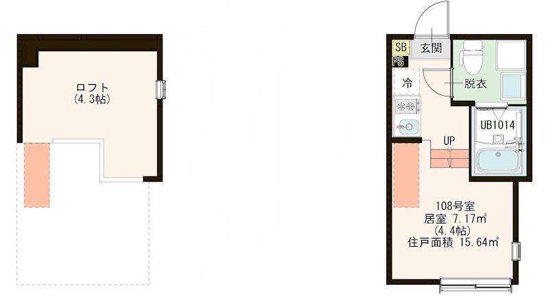 Ｍｏｄｅｒｎ Ｃｈａｒｍ 0108号室 間取り