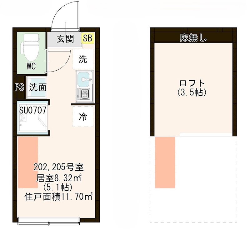 Ｍａｉｓｏｎ Ｂｏｎｈｅｕｒ 上井草 0205号室 間取り