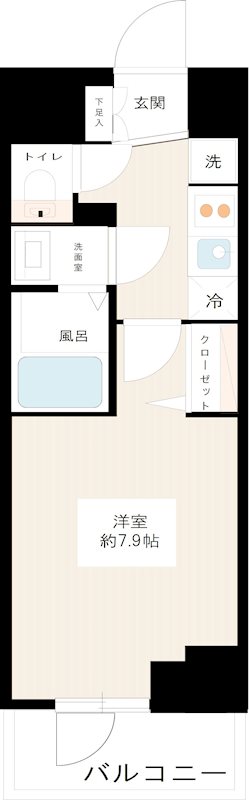 ＭＡＸＩＶ西大島 0501号室 間取り