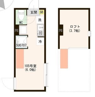 （仮称）上井草二丁目③ 0105号室 間取り