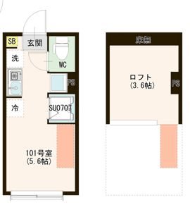（仮称）早宮一丁目② 0101号室 間取り