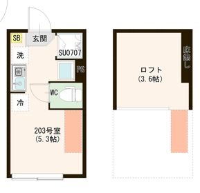 （仮称）上井草二丁目③ 0203号室 間取り