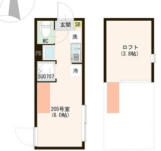 （仮称）上井草二丁目③ 0205号室 間取り