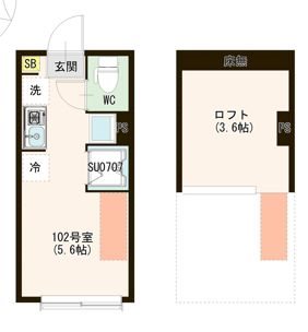 （仮称）早宮一丁目② 0102号室 間取り