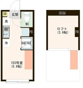 （仮称）早宮一丁目② 0103号室 間取り