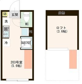 （仮称）早宮一丁目② 0203号室 間取り