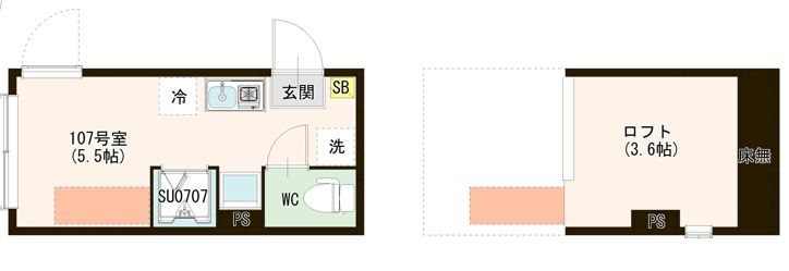 （仮称）早宮一丁目② 0107号室 間取り