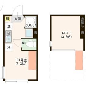 （仮称）上井草二丁目③ 0101号室 間取り