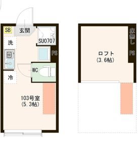 （仮称）上井草二丁目③ 0103号室 間取り