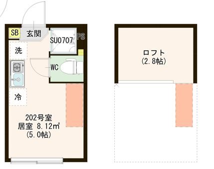 （仮称）仲宿⑨ 0202号室 間取り