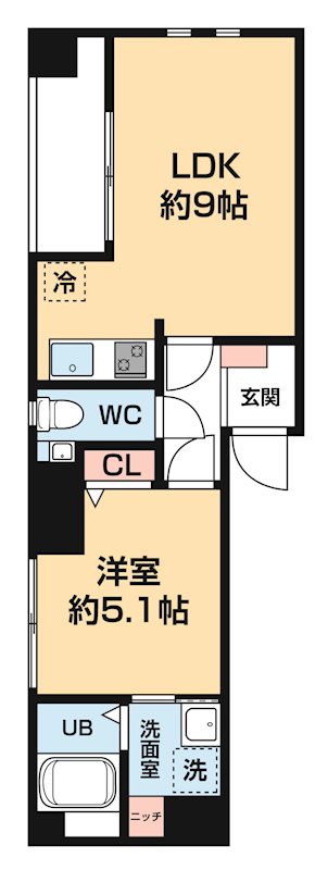 Ｌ.ＣＡＳＡ住吉 0301号室 間取り