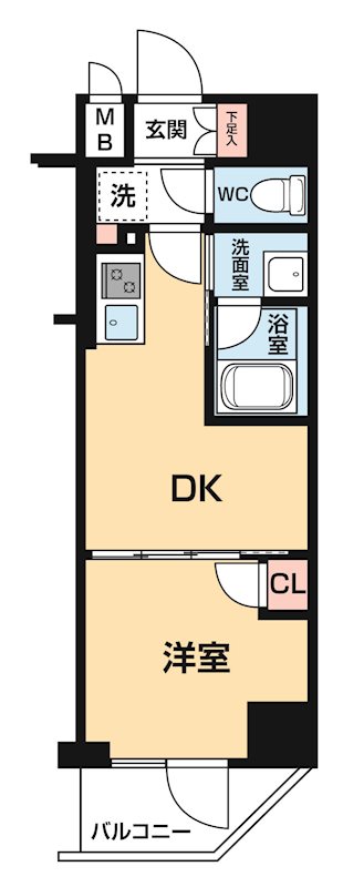 ハーモニーレジデンス大塚山手インサイド 0605号室 間取り