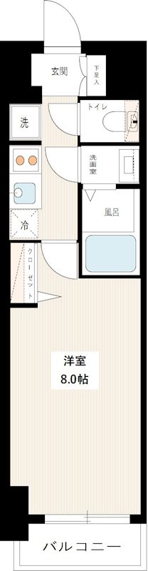 ＭＡＸＩＶ西大島 0410号室 間取り