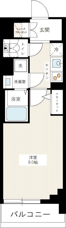 HY's三ノ輪 0205号室 間取り