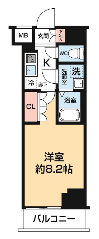 セジョリ新宿西落合 0102号室 間取り