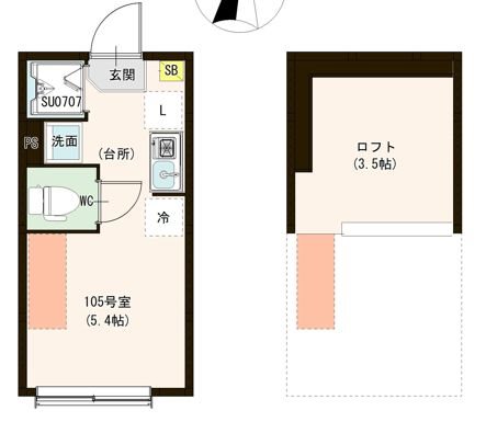カーサ エスト 小岩 0206号室 間取り