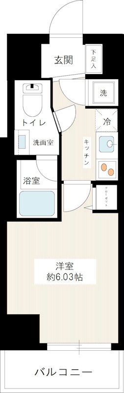 ＲＩＳＥ ＮＡＫＡＮＯ－ＭＡＴＳＵＧＡＯＫＡ 0204号室 間取り