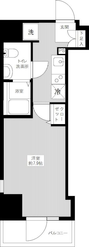 ＡＺＥＳＴ ＩＴＡＢＡＳＨＩ Ⅱ 0101号室 間取り