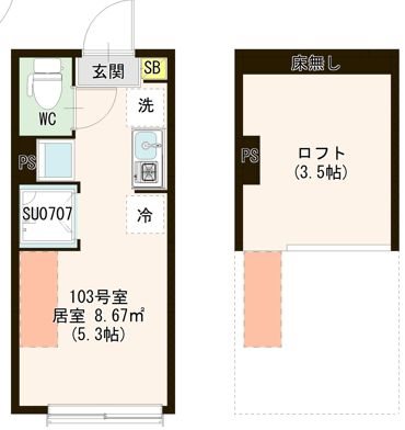 Ａｖｅｎｉｒ 上石神井 0103号室 間取り