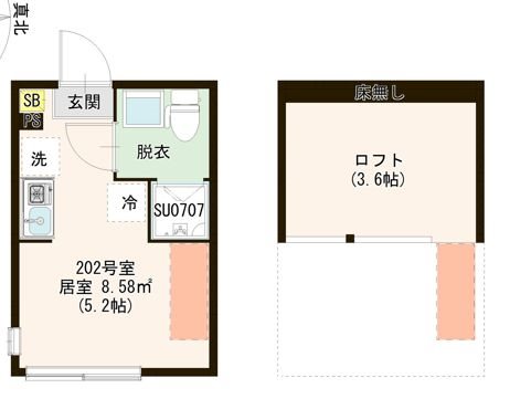 Ａｖｅｎｉｒ 上石神井 0202号室 間取り