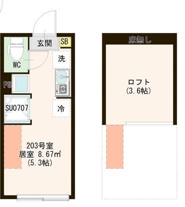 Ａｖｅｎｉｒ 上石神井 0206号室 間取り
