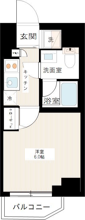 ラヴェニール横浜蒔田 0404号室 間取り