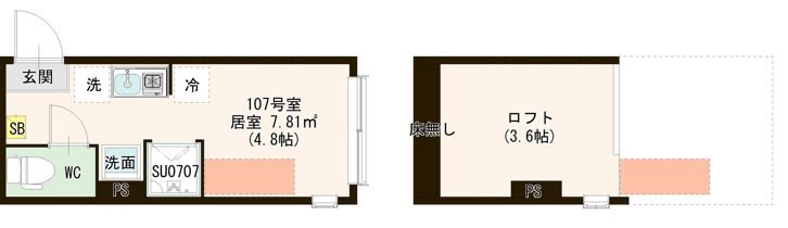 レジデンス・イン初台 0107号室 間取り