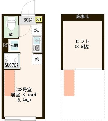 レジデンス・イン初台 0203号室 間取り