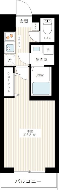 ハーモニーレジデンス東京サウスゲート 0404号室 間取り