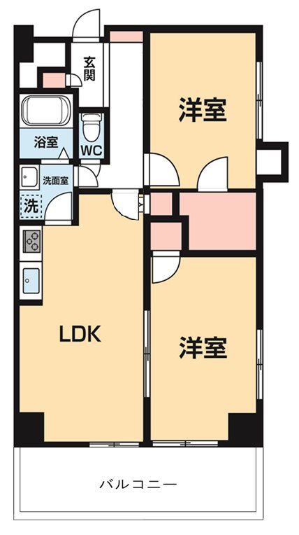 ＩＳＭ八王子 0705号室 間取り