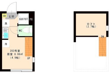 エスペランサ 平井 0203号室 間取り
