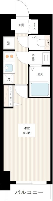 ＭＡＸＩＶ西大島 0608号室 間取り