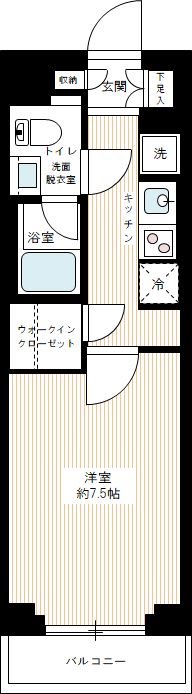 ＡＺＥＳＴ亀戸Ⅱ 0316号室 間取り